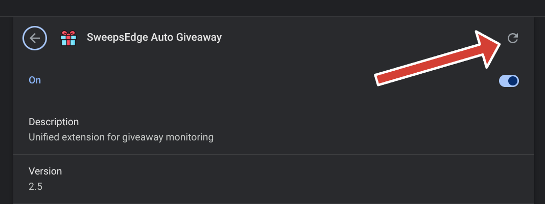 How to reload extension in Chrome